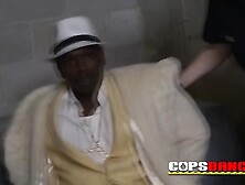 Black Thug gets horny after seeing Busty MILFs kissing each other!