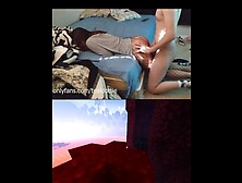 College gf in fishnets mounts and rammed with Minecraft Parkour