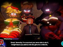 Fap Nights At Frenni's Night Club [ Extreme Cartoon Game PornPlay ] Ep. 17 FNAF skanks are so fine in Santa dress outfit