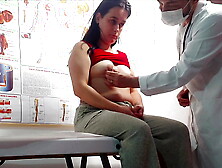 Gynecologist sticks finger in behind and mounts patient!
