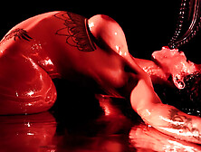 Demon Girl Bondage Cumflation - Canela Skin as The Devil gets Creampied & Monster Quad Penetration