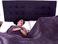 Stepson has a unequalled opportunity! - That guy shares a hotel couch with his large-bottomed stepmother