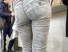 Tight Ass In Grey Pants