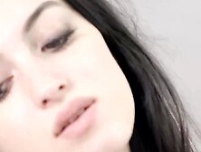 Hot brunette Corinna F moaning wildly for playing with her juicy and wet pussy