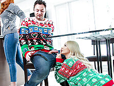 Stepdad fucks busty blonde stepdaugher Emma Hix teen pussy