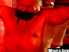 MuscleJockBound. com - Bigg Pete and Dominik cry with pulled hard cocks