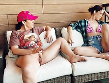 Redneck Stepmom Ii - Stepdaughter Eats Cunt On The Porch Mature Younger Mother I'd Like To Fuck Agegap Lesbo Large Love Button