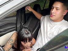 Colombian slut gets into a stranger's car to have a wild fuck - Max Betancur & Luna Vitaler