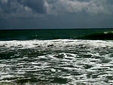 Gorgeous Teen Agnes Bathes Her Beautiful Naked Body In The Ocean!