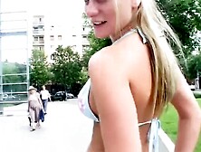 Blonde Public Nude Bikini