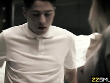 Step-Sister Tricks Brother into Sex