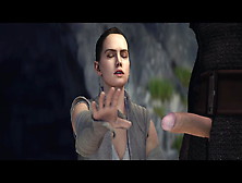 Star Wars - Rey Is Feeling The Force - 3D Cgi Cartoon Porn