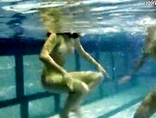 Underwater Sexiest Babes Ever Touching Boobies