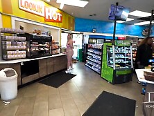 Slut Wearing Bikini In Gas Station