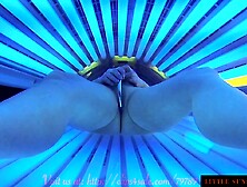 Lady With Dildo In Solarium