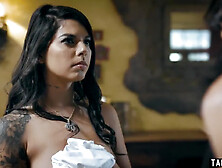 Stepmom Makes Her Teen Stepdaughter Serve The Guests (18+)