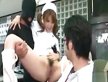 Cute Asians In Cosplay Showing Twats At Work