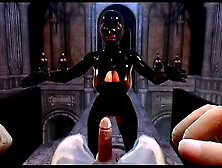 Citor3 Femdomination two 3D VR game walkthrough five: Collar Ceremony | bj femdom, latex, large breasts