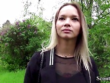 German Scout - Slim Tattoo Teen Monika Entice to Bang Hard