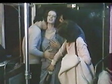 Foursome in metro - Brigitte Lahaie - 1977