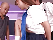 Nozomi Nishiyama gets mischievous facials in strenuous japanese gangbang - uncensored XXX JAV! Cum dumping everywhere!