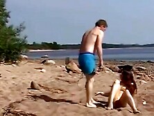 Deserted Island Frenzy Steamy Bikini Bimbo Getsd by Chiseled Stud in Sizzling Beachside Threesome of the Century!