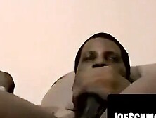 Ebony Hunk's Solo Striptease & Masturbation - Big Black Dick Close-Up