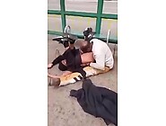 Sucking A Drunk Girl's Pussy On The Street