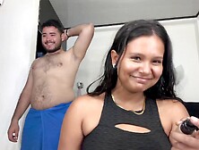 makeup tutorial goes wrong and I end up with cum in my throat