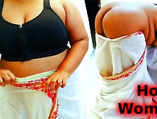 Arab Muslim Sexy Mom Marries Oriental Husband For a day & wear Local Culture dress & Open Her massive booty & Boobs