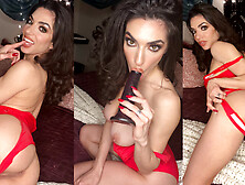 Darcie Dolce Deep blowjob and missionary dildo fuck