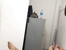 Big Cock gets a brazilian wax by a busty Thai Milf part 1