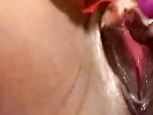 Juicy Masturbation Dildo Play