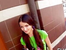 Teasing Teen Girl On A Spy Cam
