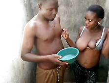 African woman with big tits