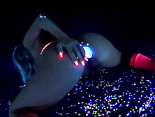 Blonde Samantha In The Fluorescent Garage