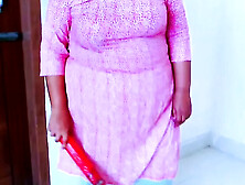 When Stepmom Sweeping Stepson's Room,  He Give her Rough Fuck!