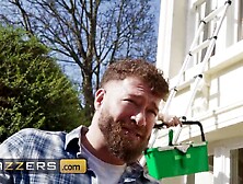 BRAZZERS - Hawt Homeowner Kayla Wild Trades Her Money Tip For A Double Dicking From Window Washers