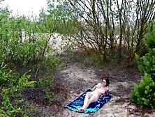 Nerdy brunette gets in the car and rides to the empty place