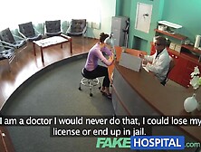 FakeHospital Doctor faces hawt brunette hair from insurance company