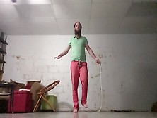 Jump Roping Nude,  Jumping Rope Nude,  Jerking Off