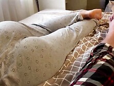 Accidentally woke up my Step Sister while jerking off