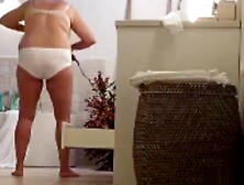 50 years old Step mom spied by her Step son