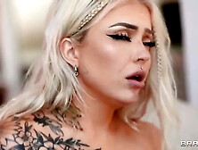 Tattooed Is Fucking In Cowgirl Position With Manuel Ferrara And Nichole Saphir