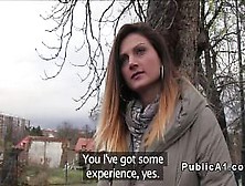 Firm body babe picked up in public