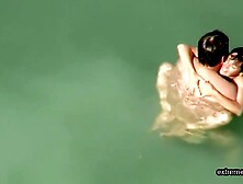 My Nudist Step mom Caught Fucking In The Sea