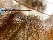 Pussy Hair Trimming Hairy Bush Fetish