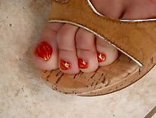 Worship These Toes In Cork Sandals