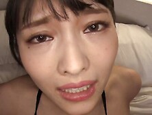 Cute Asian doll is riding stepbrother's pecker in the bedroom