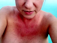 Naked smoking milf in pool pornhub con